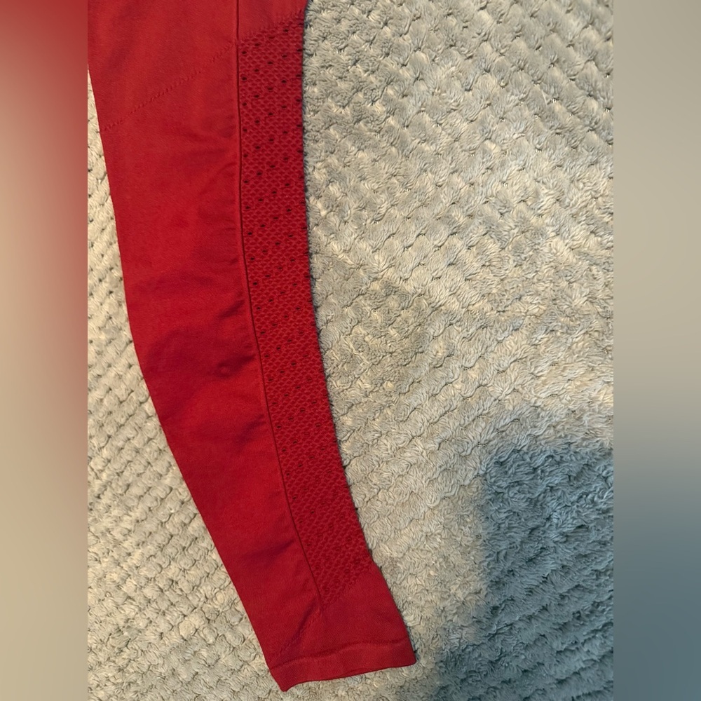 Fabletics Define PowerHold High-Waisted Mesh Leggings Red Size Small - Picture 2 of 5